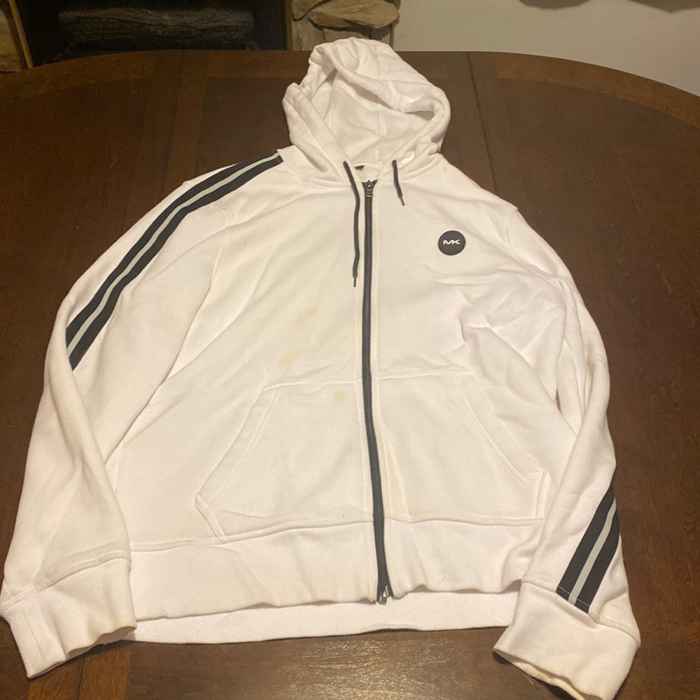 Michael Kors Zip Up Hoodie Mens Large Few small stains on front 9/10 condition